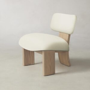 The Kenmare Chair - Pebbled Leather Swan