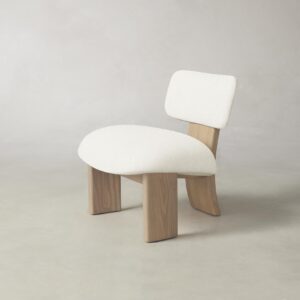 The Kenmare Chair - Performance Bouclé Polar