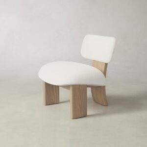 The Kenmare Chair - Performance Linen Weave Flour