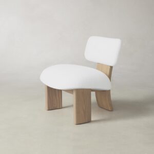 The Kenmare Chair - Performance Linen Weave Pure White