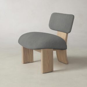 The Kenmare Chair - Performance Tweed Smoke