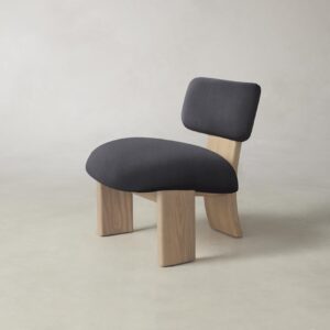 The Kenmare Chair - Performance Velvet Flannel
