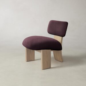 The Kenmare Chair - Performance Velvet Merlot