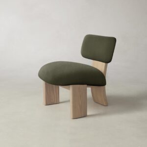 The Kenmare Chair - Performance Velvet Olive