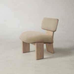 The Kenmare Chair - Performance Velvet Taupe