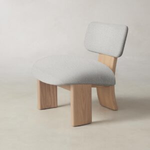 The Kenmare Chair - Performance Woven Chenille Steel