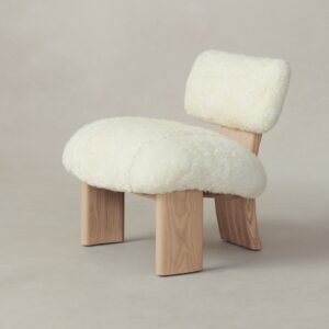 The Kenmare Chair - Shearling Ivory