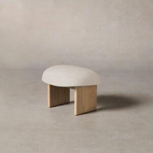 The Kenmare Ottoman - Heritage Belgian Linen Summit