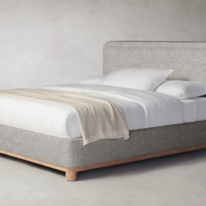 The Kent Bed - Heritage Belgian Linen Agate