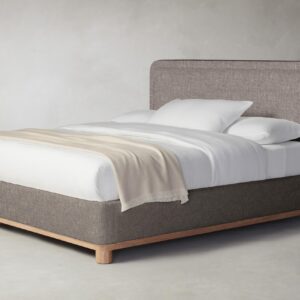 The Kent Bed - Heritage Belgian Linen Carob