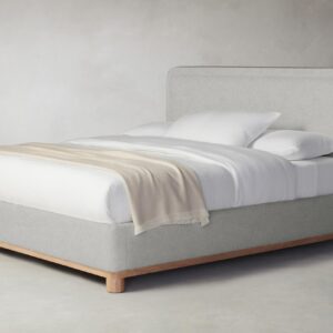 kent-bed_merino-heather-grey_pecan2.0.jpg The Kent Bed - Merino Heather Grey