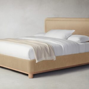 kent-bed_mohair-almond_pecan2.0.jpg The Kent Bed - Mohair Almond
