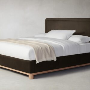 The Kent Bed - Nubuck Leather Espresso