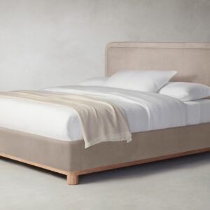 The Kent Bed - Nubuck Leather Fawn