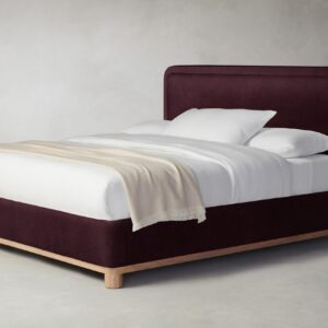 The Kent Bed - Performance Velvet Merlot