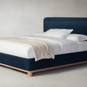 The Kent Bed - Performance Velvet Sapphire