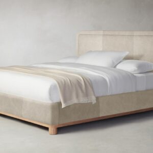 The Kent Bed - Tuscan Leather Bisque