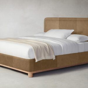 The Kent Bed - Tuscan Leather Camel