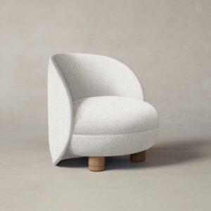 The Laight Chair - Heritage Belgian Linen Egret