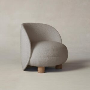 The Laight Chair - Italian Bouclé Fossil