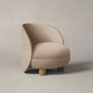 The Laight Chair - Italian Brushed Wool Fox