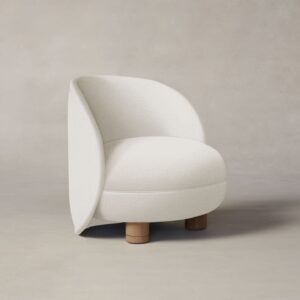 The Laight Chair - Italian Brushed Wool Vanilla