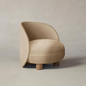 The Laight Chair - Mohair Almond