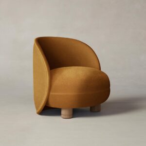 The Laight Chair - Mohair Amber