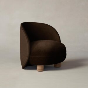 The Laight Chair - Mohair Chocolate