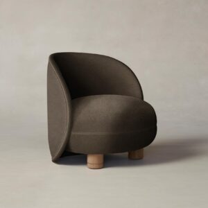 The Laight Chair - Mohair Mink