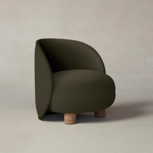 laight-chair_pebbled-leather-truffle_pecan2.0.jpg The Laight Chair - Pebbled Leather Truffle