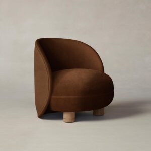 laight-chair_performance-velvet-cider_pecan2.0.jpg The Laight Chair - Performance Velvet Cider