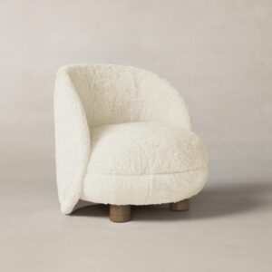 laight-chair_shearling-ivory_pecan2.0.jpg The Laight Chair - Shearling Ivory