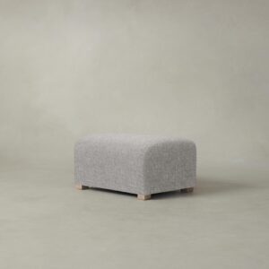 The Lenox Ottoman - Heritage Belgian Linen Agate