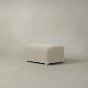 The Lenox Ottoman - Heritage Belgian Linen Alder