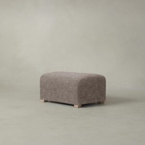 The Lenox Ottoman - Heritage Belgian Linen Carob