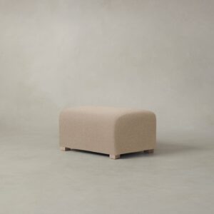 The Lenox Ottoman - Italian Brushed Wool Fox