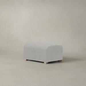 The Lenox Ottoman - Merino Heather Grey