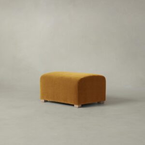 The Lenox Ottoman - Mohair Amber