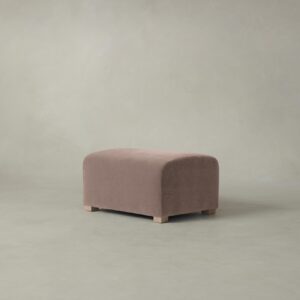 The Lenox Ottoman - Mohair Peony