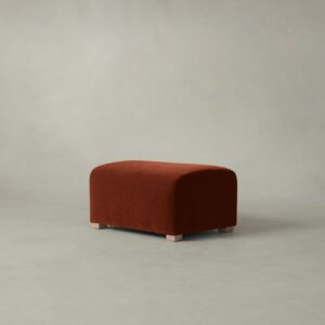 The Lenox Ottoman - Mohair Spice