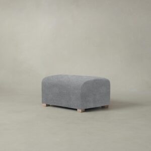 The Lenox Ottoman - Performance Mélange Weave Night