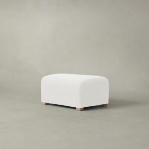 The Lenox Ottoman - Performance Woven Chenille Lace