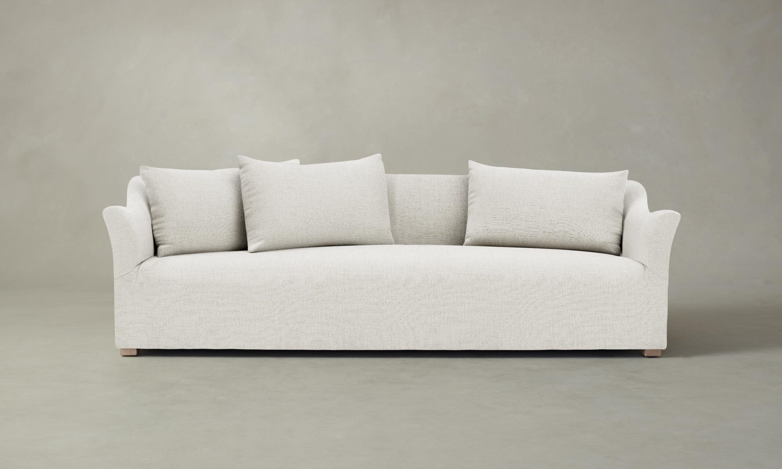 The Lenox Sofa - Heritage Belgian Linen Egret