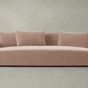 The Lenox Sofa - Performance Velvet Dusty Rose