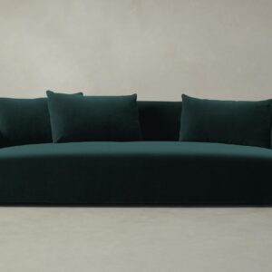 The Lenox Sofa - Performance Velvet Emerald