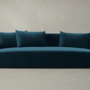 The Lenox Sofa - Performance Velvet Lagoon