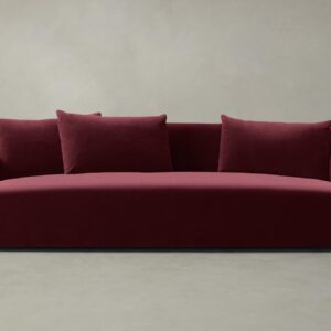 The Lenox Sofa - Performance Velvet Merlot