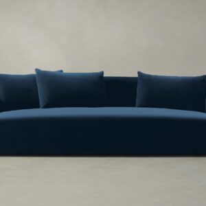 The Lenox Sofa - Performance Velvet Sapphire