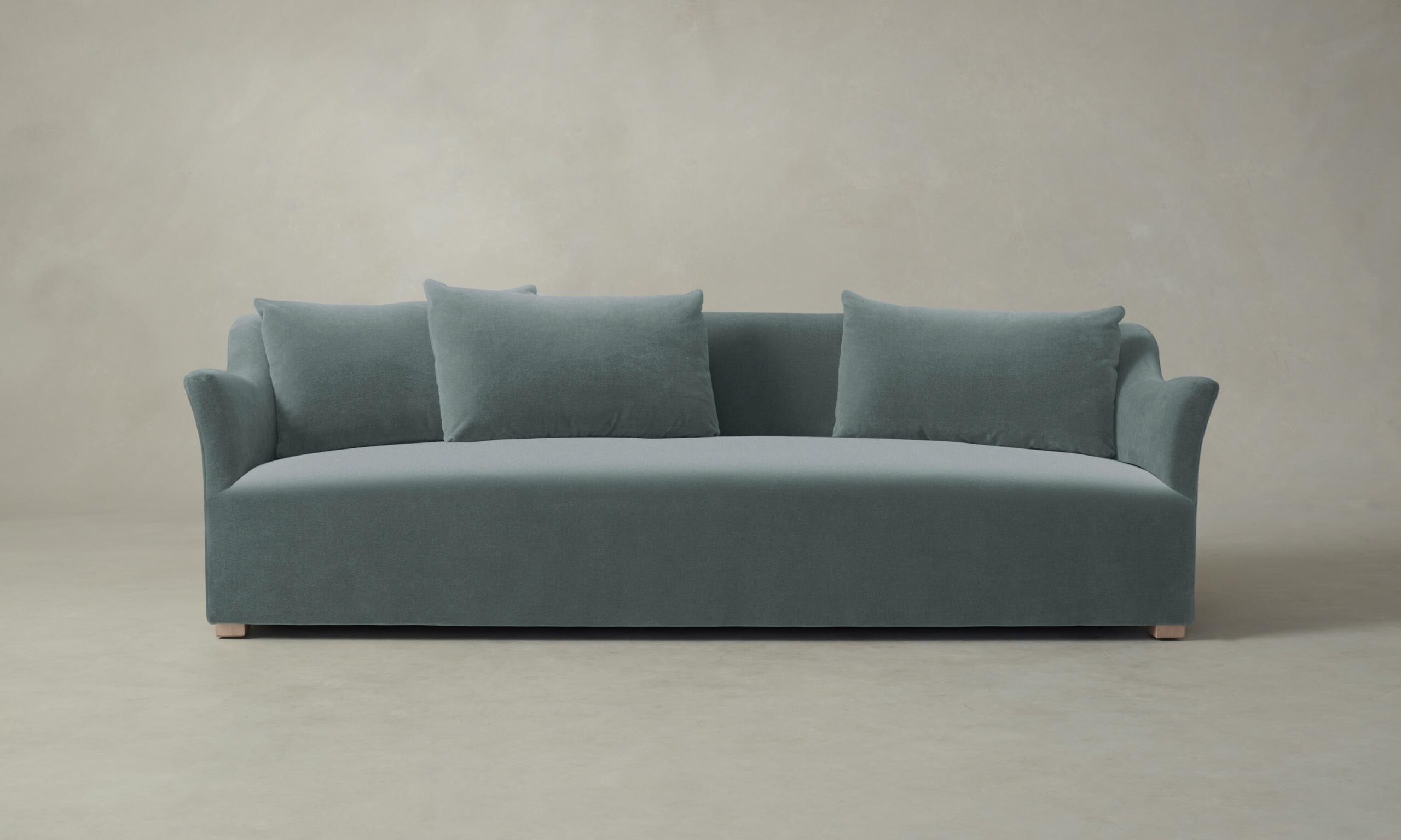 The Lenox Sofa - Performance Velvet Seafoam